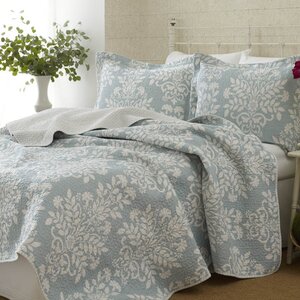 Rowland 100% Cotton Reversible Coverlet Set by Laura Ashley Home
