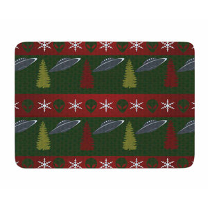 Xmas Files by Alias Memory Foam Bath Mat