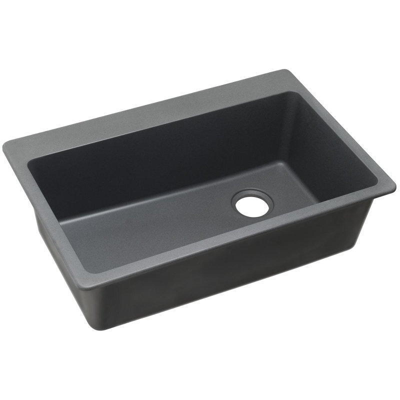 White Top Mount Kitchen Sink elkay quartz classic 33" x 22" single bowl top mount kitchen sink White Top Mount Kitchen Sink elkay quartz classic 33" x 22" single bowl top mount kitchen sink