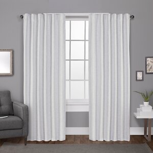Australis Solid Max Blackout Thermal Rod Pocket Curtain Panels (Set of 2)
