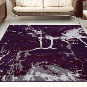 Anise Dark Violet/Gray Area Rug