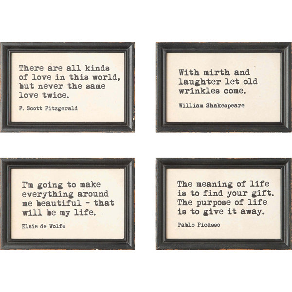 Framed Wall Art Sets laurel foundry modern farmhouse 4 piece framed wall art set Framed Wall Art Sets laurel foundry modern farmhouse 4 piece framed wall art set