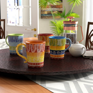 20 Oz Coffee Mugs Set Of 4 Wayfair Merlet 18 Oz Coffee Mug Set Of 4