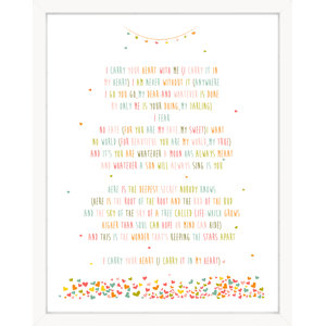 I Carry Your Heart EE Cummings Paper Print