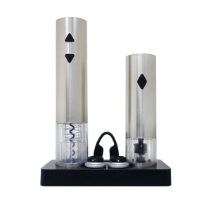 Electric Corkscrew and Wine Preserver Set