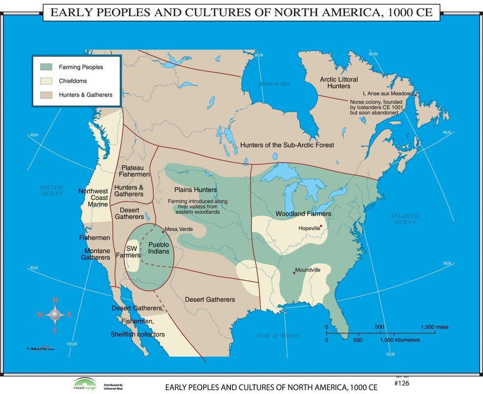 Universal Map World History Wall Maps - Early Peoples and Cultures of ...