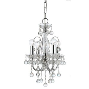 Axton 4-Light Crystal Chandelier