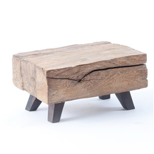 Wood Block End Table Wayfair Kwan Wood Block Mini End Table