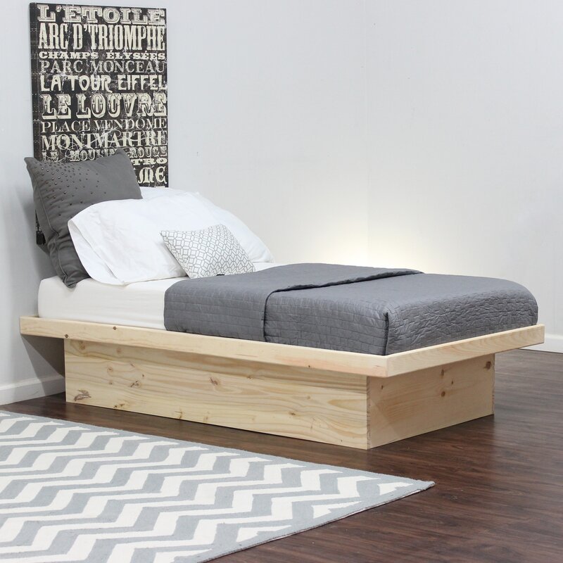 gothic furniture platform bed & reviews | wayfair