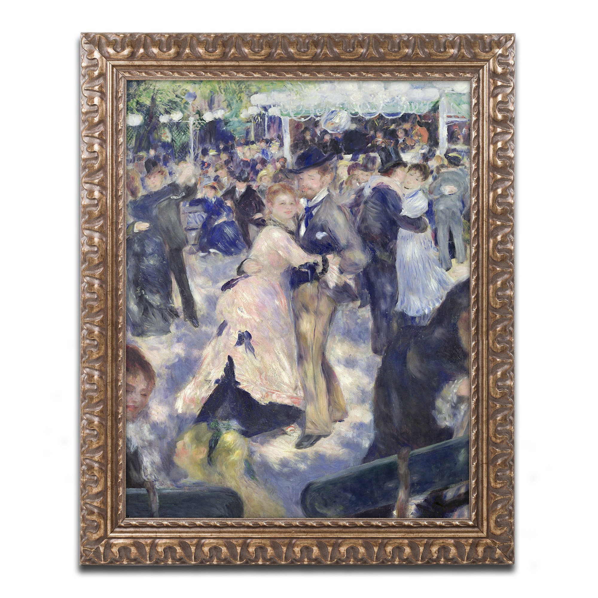 Dance at Le Moulin de la Galette Vintage Fine Art Print Pierre Auguste Renoir