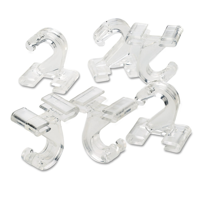 Adams Mfg Corp Clear Plastic Ceiling Hooks 5 16 X 3 4 1 8 6 Clear Plastic Ceiling Hooks 5 16 X 3 4 1 8 6 Pack Wayfair Ca