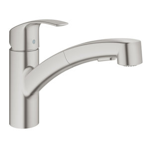 Eurosmart Single Handle Pull Out Standard Kitchen Faucet with Dual Spray