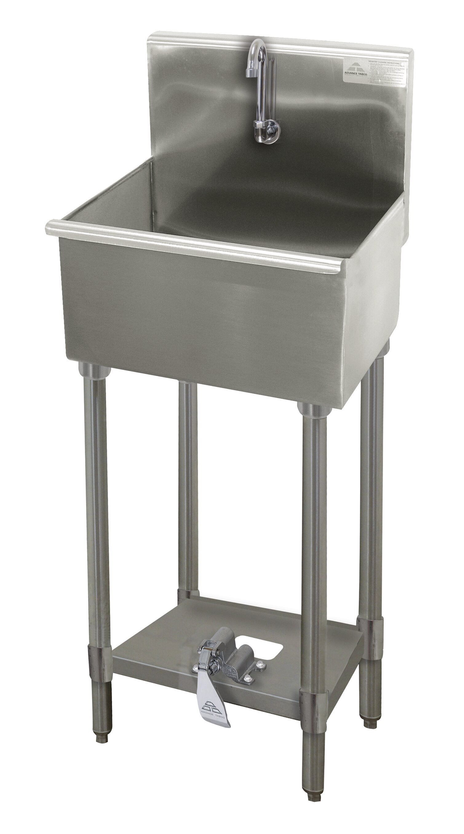 Foot Valve 18 X 19 5 Freestanding Handwash Station With Faucet