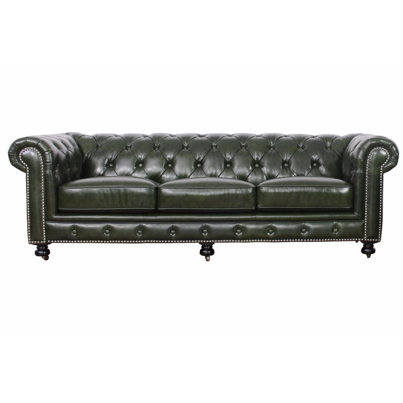 17 Stories Kilie Virginia Leather Chesterfield Sofa Wayfair Kilie Virginia Leather Chesterfield Sofa