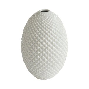 Diamond Cut Egg Vase