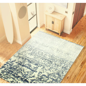 Arlingham Ivory/Blue Area Rug