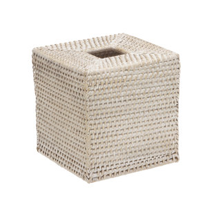 White Wicker Rattan Bathroom Accessories You Ll Love Wayfair Quickview