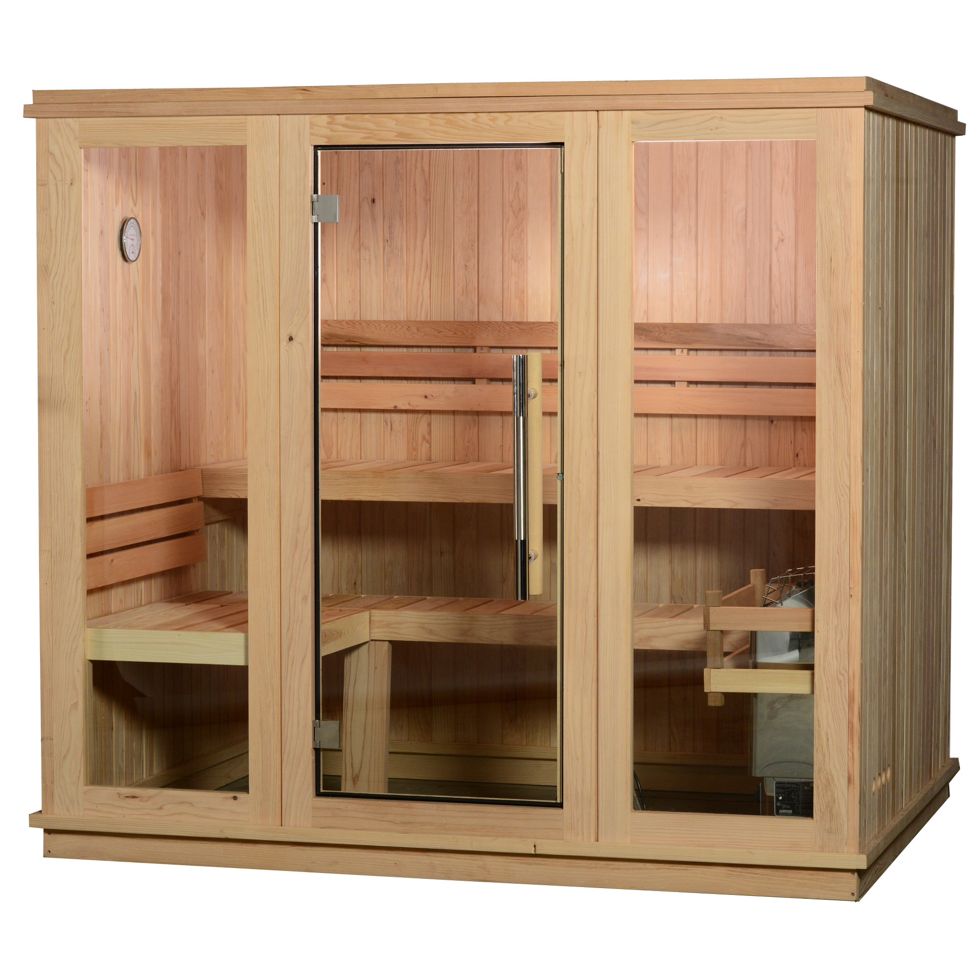 Almost Heaven Saunas Bridgeport Fir 6 Person Traditional Steam Sauna Our Sites