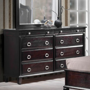 Tiffany 6 Drawer Standard Dresser by BestMasterFurniture