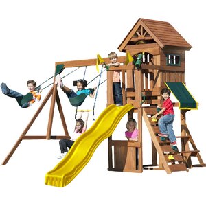 Jamboree Fort Play Swing Set