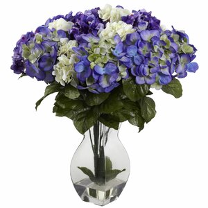 Mixed Hydrangea with Vase