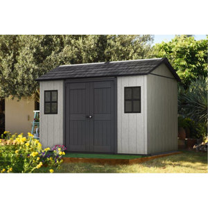 Oakland 11 ft. W x 7 ft. 6 in. D Plastic Storage Shed