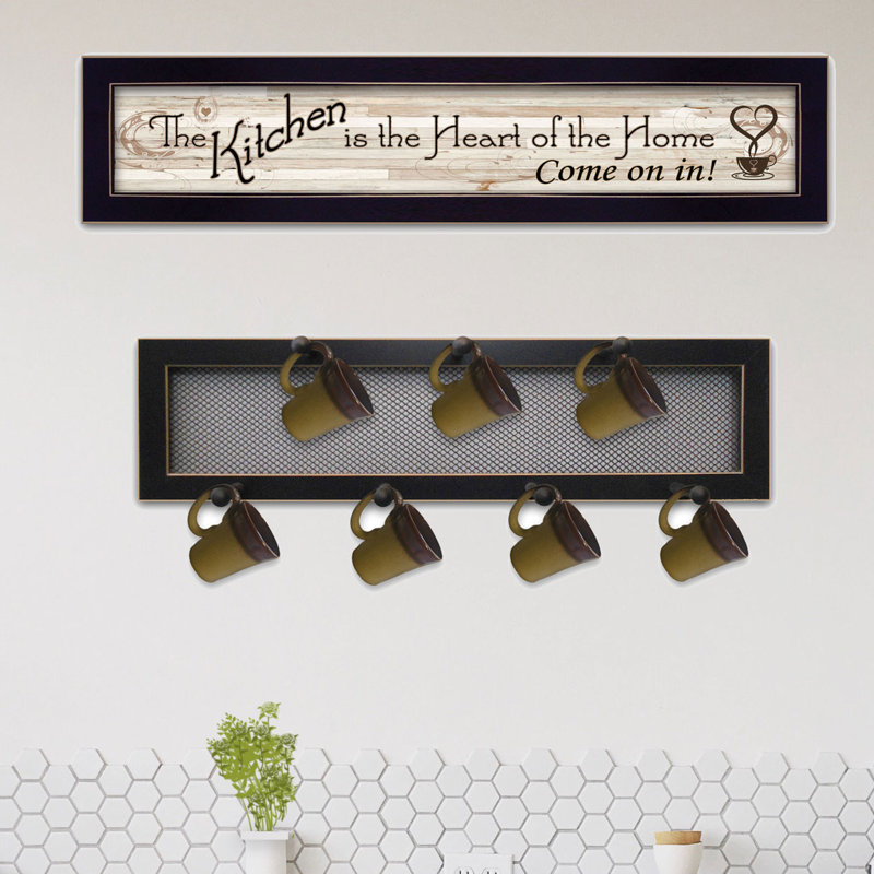 august grove 2 piece the kitchen vignette wall décor set | wayfair