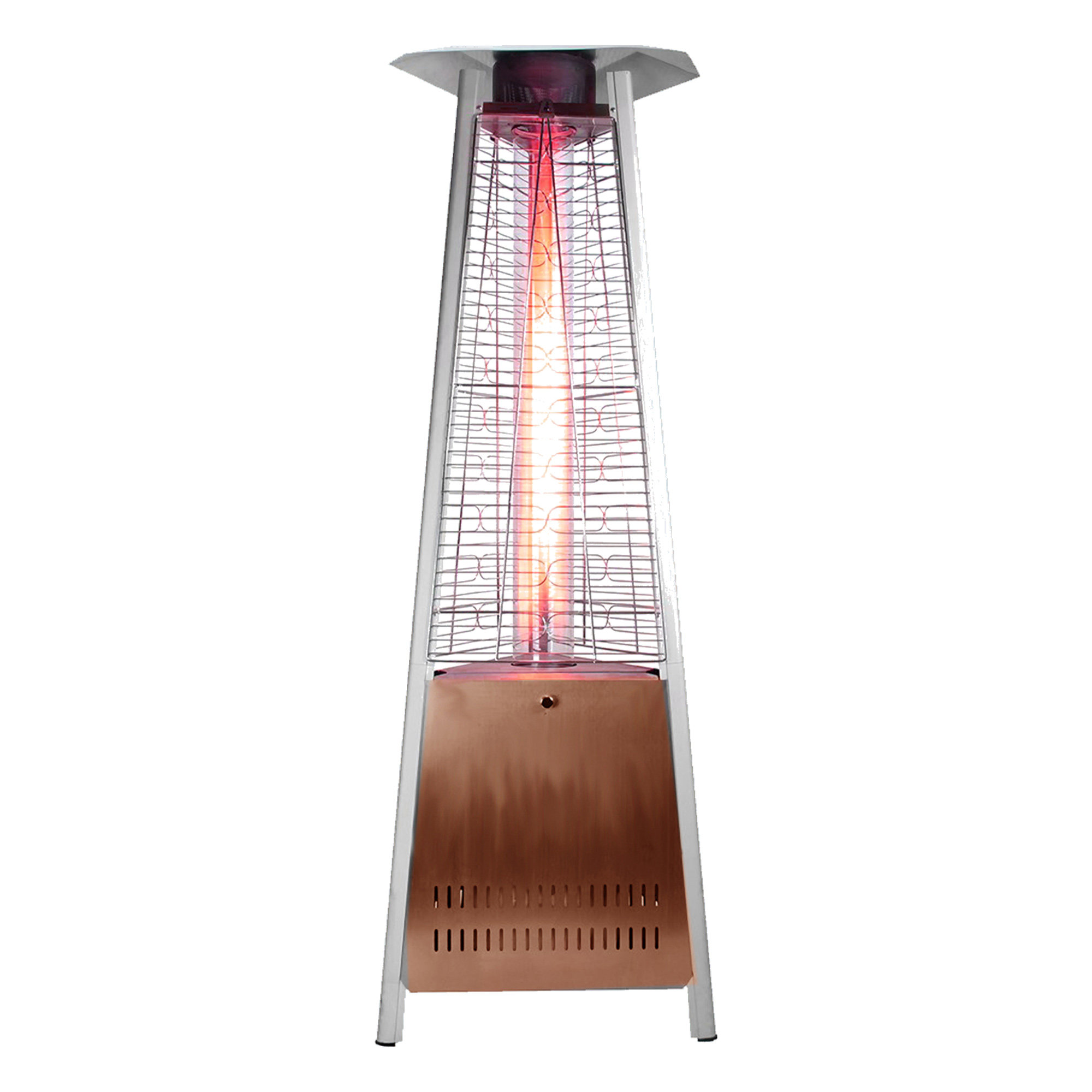 Sunheat Decorative Flame Triangle 46 000 Btu Propane Patio Heater Sunheat Decorative Flame Triangle 46 000 Btu Propane Patio Heater Wayfair