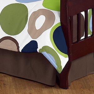 Designer Dot Toddler Bed Skirt