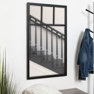 Mirrors That Look Like Windows Wayfair Adelfio 4 Windowpane Wood Wall Mirror