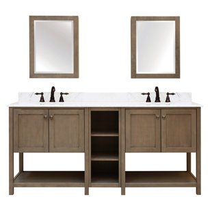 Bathroom Vanities Without Tops You Ll Love Aiden Bath 2 Shelf Modular Component Double Bathroom Vanity Base