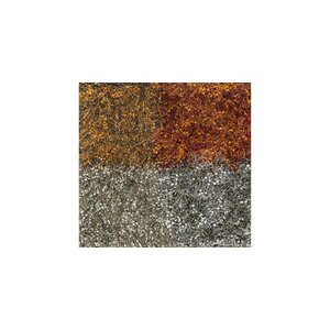 Dion Shag Hand-Woven Orange/Gray Area Rug