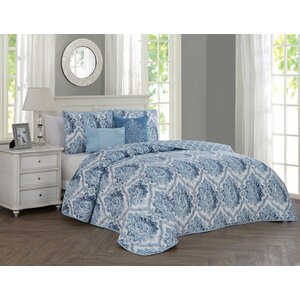 Weiss 5 Piece Reversible Quilt Set