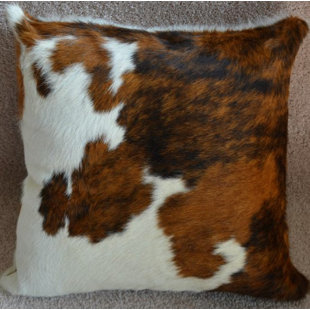 Faux Cowhide Pillows Wayfair Tricolor Cowhide Throw Pillow
