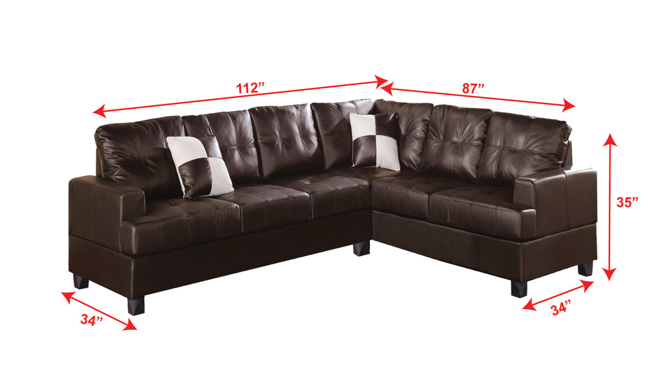 Andover Mills Dalton Reversible Sectional & Reviews Wayfair