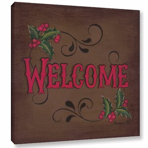 Welcome Textual Art on Wrapped Canvas