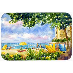 Beach Resort View from The Condo Kitchen/Bath Mat