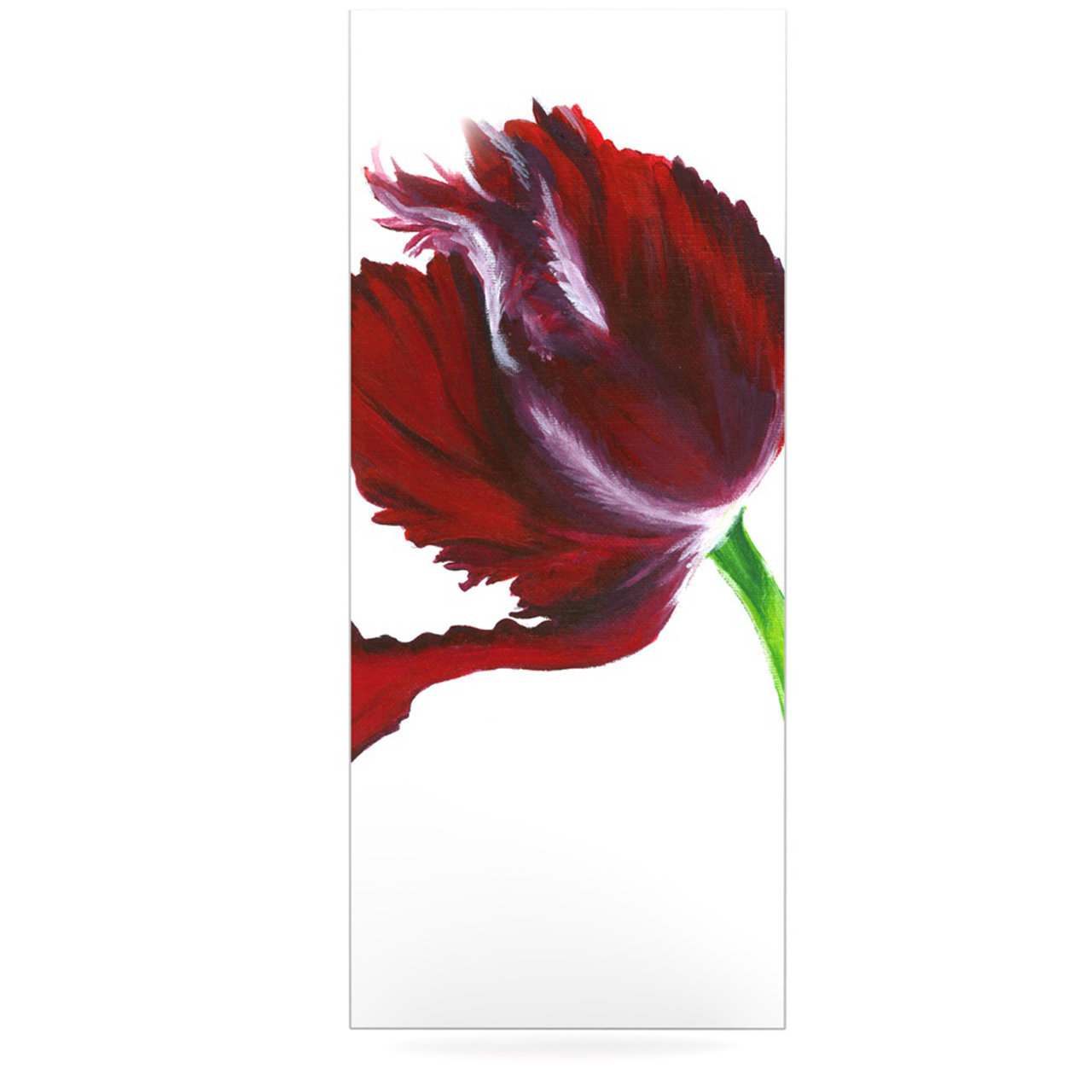 East Urban Home Dark Purple Tulip By Lydia Martin Painting Print East Urban Home Dark Purple Tulip By Lydia Martin Painting Print On Metal Wayfair