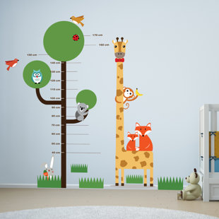 Forest Animal Wall Decals Wayfair Animal Measurement Wall Decal