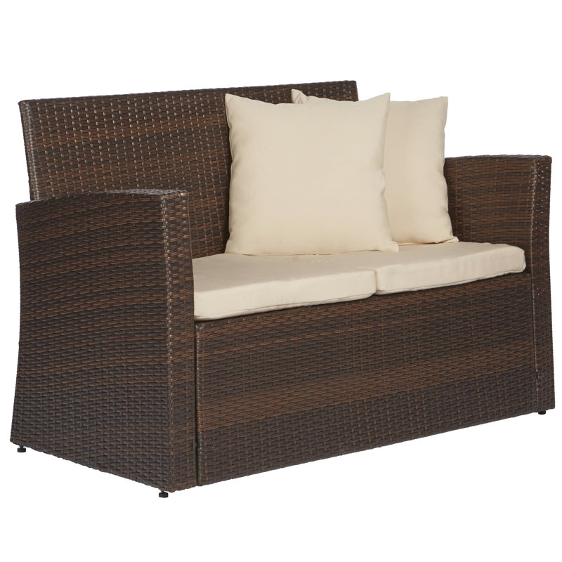 Handy Living La Jolla 4 Piece Sofa Set with Cushions & Reviews Wayfair