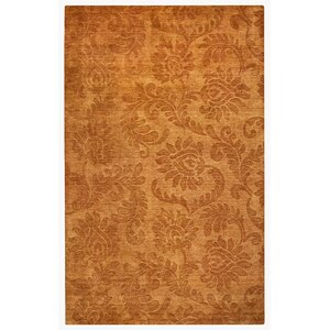 Zaidpur Hand-Loomed Rust Area Rug