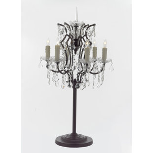 Crystal Chandelier Table Lamp Wayfair Cooper Crystal 35 Table Lamp