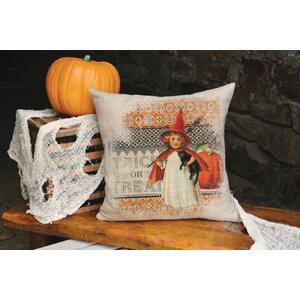Victorian Halloween Throw Pillow
