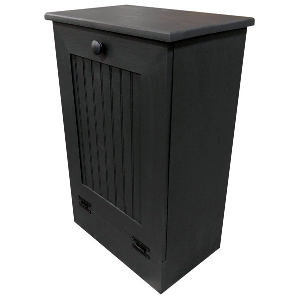 Wooden Tilt Out Trash Can Cabinet | Wayfair