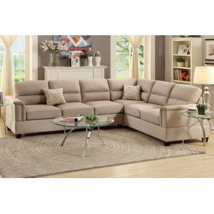 Bobkona Sofa Wayfair Bobkona Parrish Reversible Sectional