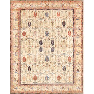 Bakhshayesh Hand-Knotted Ivory Area Rug