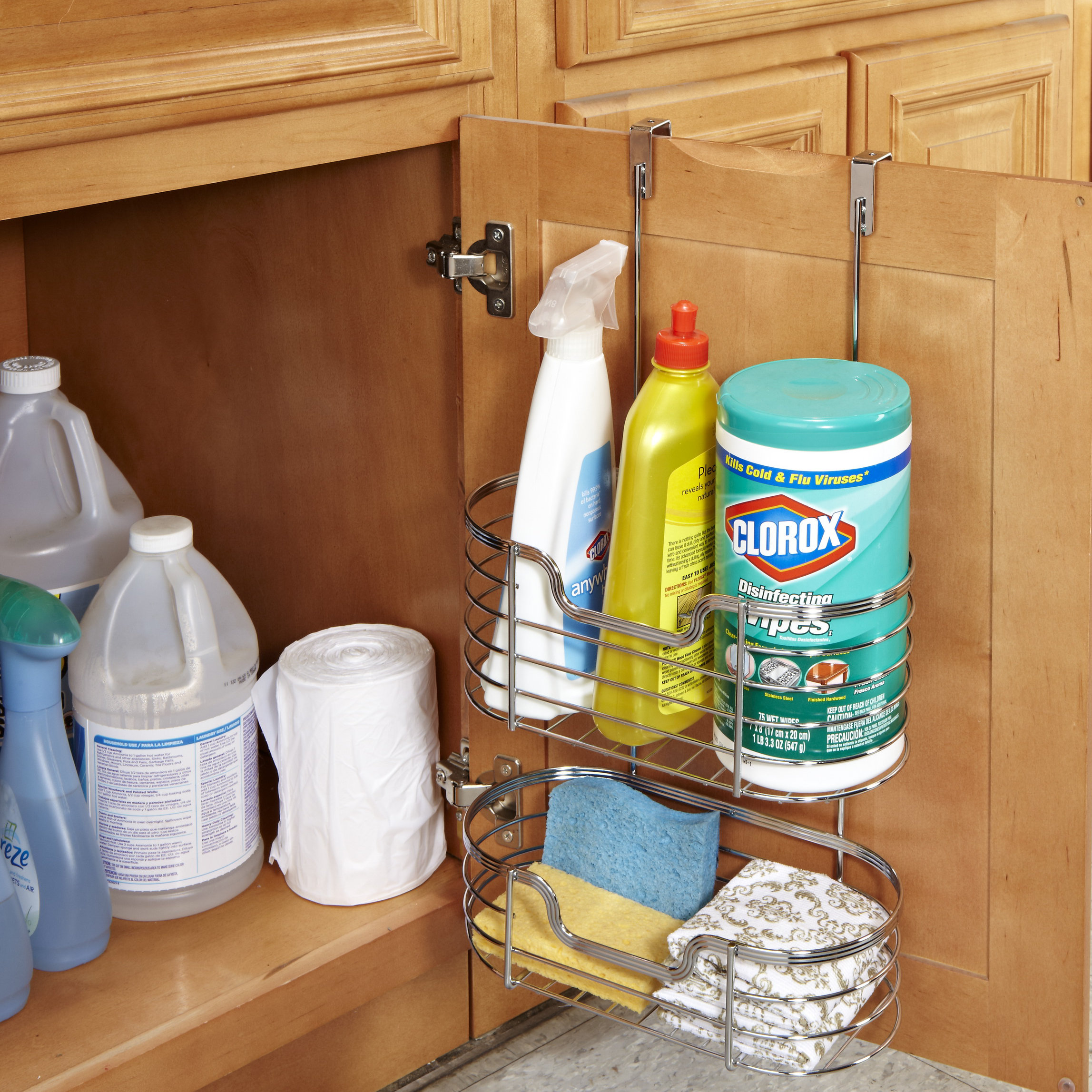 Simplify 2 Tier Over The Cabinet Door Organizer Reviews Wayfair