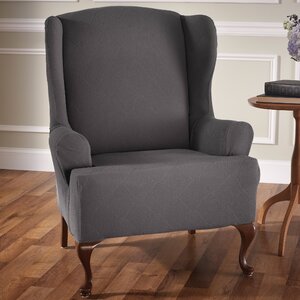 Madden Stretch T-Cushion Wingback Slipcover