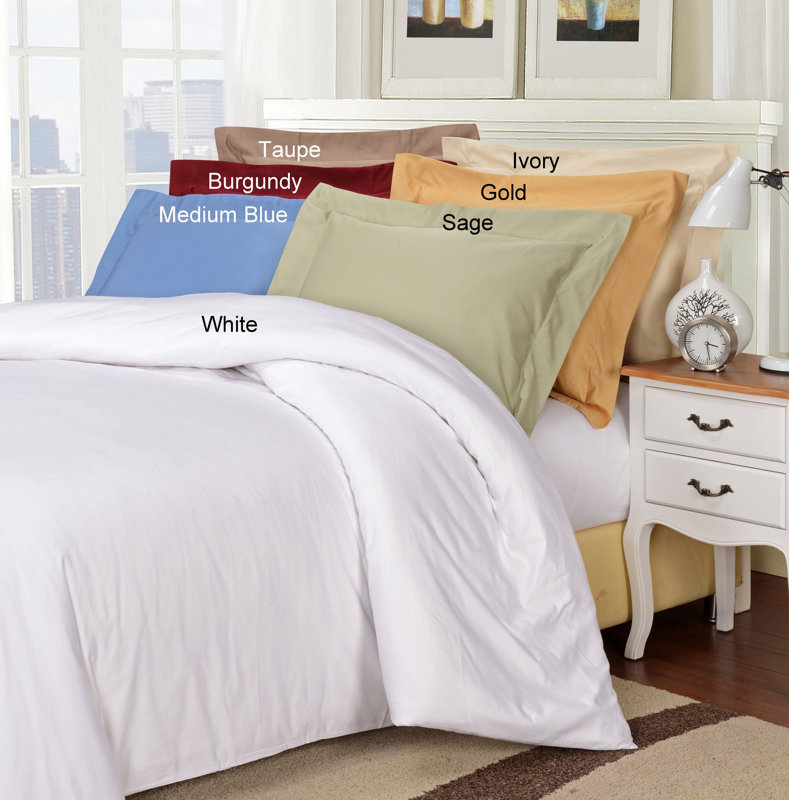 Wrought Studio Redner EgyptianQuality Cotton 3 Piece Duvet Set