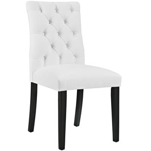 Ivory Leather Dining Chair Wayfair Quickview